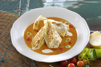 Hortobágyi harcsás palacsinta-stock-foto