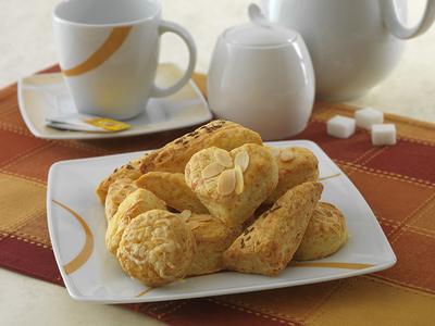 Klasszikus sós teasütemény-stock-foto