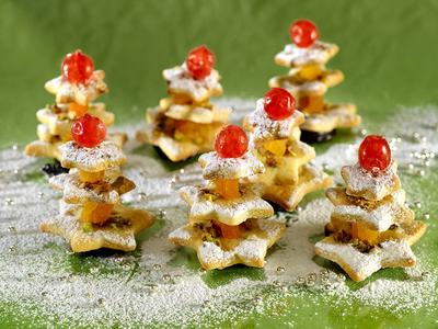 Havas fenyők-stock-foto