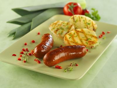 roston sült kolbász-stock-foto