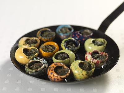 Sümegprágai színes csigák1-stock-foto