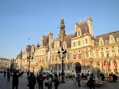 Párizsi városháza-stock-foto