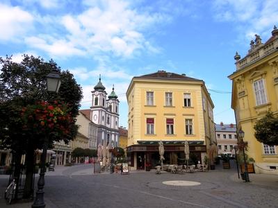 Székesfehérvár belvárosa-stock-foto