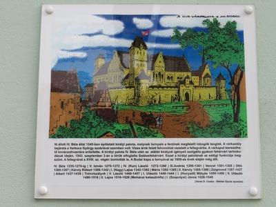 A székesfehérvári várkastély rajza-stock-foto