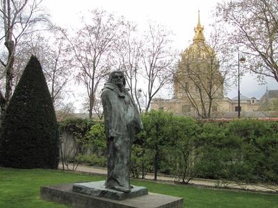 Honoré de Balzac szobra-stock-foto