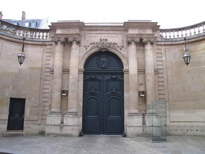 A Matignon palota - a francia miniszterelnöki hivatal-stock-foto