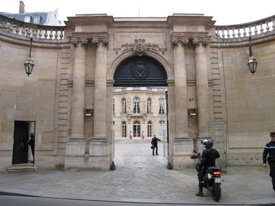 A Matignon palota - a francia miniszterelnökség-stock-foto