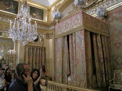 A versaillesi kastély királyi szobája-stock-foto
