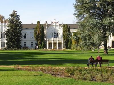 A martonvásári Brunszvik kastély-stock-foto