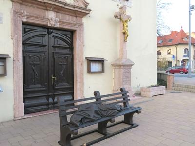 Hajléktalan Jézus-stock-foto