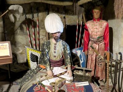 Szulejmán szultán az egri panoptikumban-stock-foto