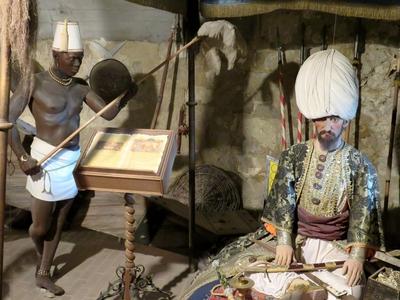 Szulejmán szultán alakja az ageri panoptikumban-stock-foto