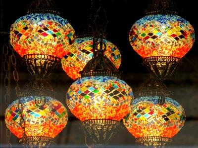 Színes lámpák-stock-foto