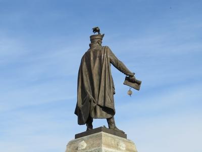 Hajdúböszörmény - Bocskai szobor-stock-foto