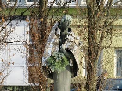 Hajdúböszörmény II. világháborús emlékmûve-stock-foto