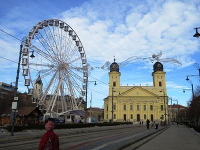 Debreceni városkép-stock-foto
