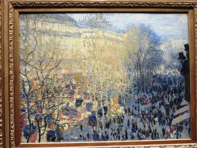 Claude Monet festménye: A Boulevard des Capucines-stock-photo