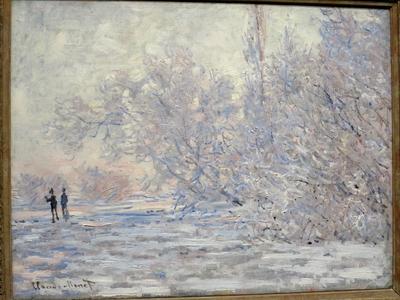 Claude Monet: Fagy Givernyben-stock-foto