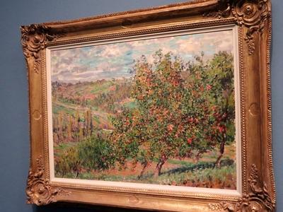 Clude Monet: Almafák-stock-foto