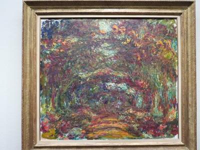 Claude Monet: Út a rózsalugas alatt-stock-photo