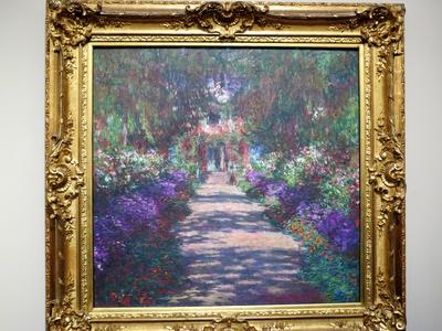Claude Monet: A Giverny kert fõ útja-stock-foto