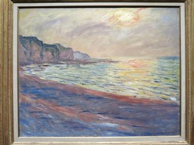 Claude Monet: Porvillei part alkonyatkor-stock-photo