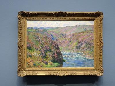 Claude Monet: A Creuse völgye napsütésben-stock-foto