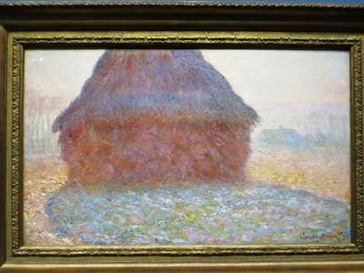 Claude Monet: Szalmakazal napsütésben-stock-foto