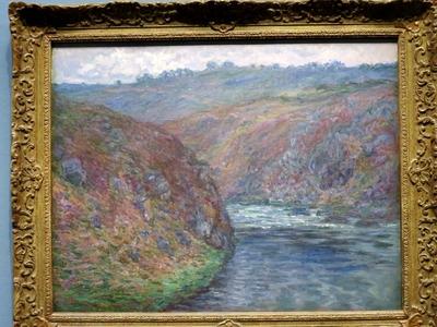 Claude Monet. A Creuse borult idõben-stock-foto