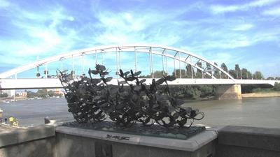 Szeged - Tiszavirágzás szobor-stock-foto