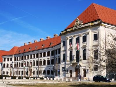 Miniszterelnöki hivatal - Budai Vár-stock-foto