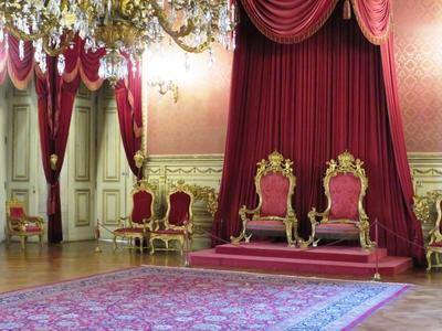 Trónterem - Ajuda palota-stock-foto