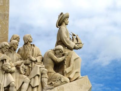 Tengerész Henrik lisszaboni emlékmûve-stock-foto