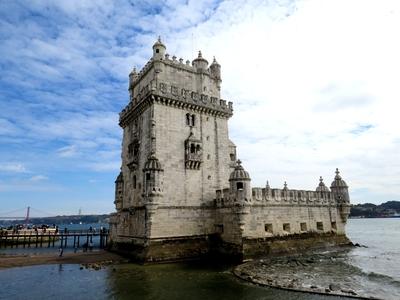 A lisszaboni Belem torony-stock-foto