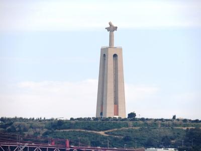 Lisszaboni Krisztus szobor-stock-foto