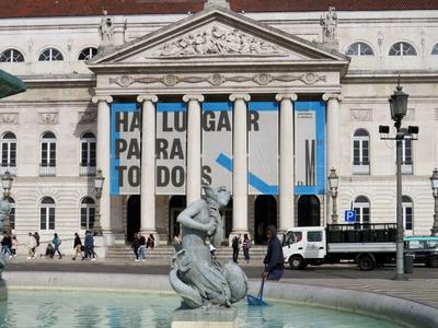 Nemzeti színház - Lisszabon-stock-foto