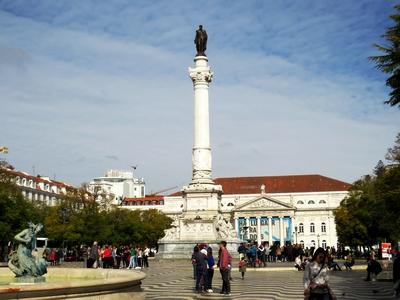 Lisszabon - Rossio tér-stock-photo
