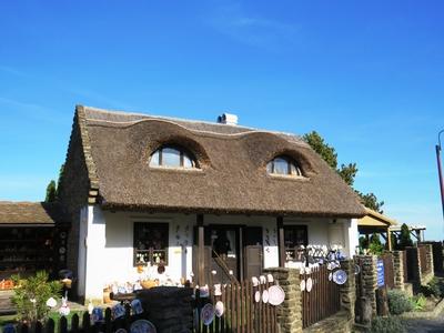 Tihanyi fazekas ház-stock-foto