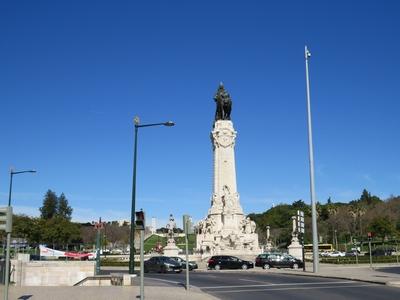 Pombal márki tér - Lisszabon-stock-foto