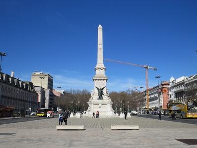 Restauradores téri függetlenségi emlékmû-stock-foto