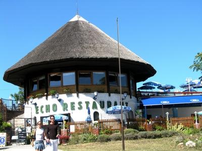 Tihany, 2008. augusztus 31.A tihanyi Echo étterem.-stock-foto