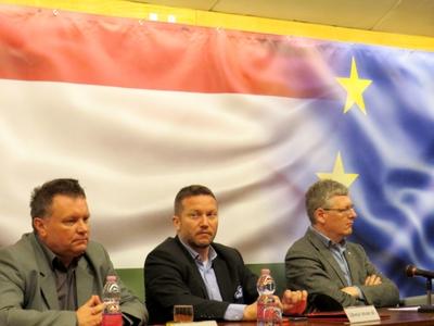 Kardos László-Újhelyi István-Andor László-stock-foto