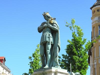 Szent Imre szobor-stock-foto