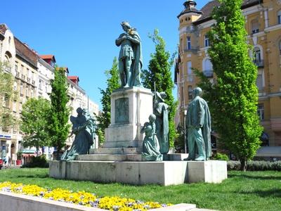 Szent Imre szobor-stock-foto