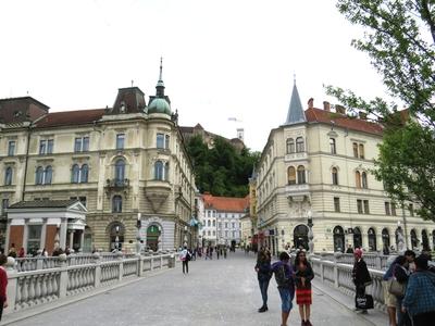 Városkép - Ljunljana-stock-foto