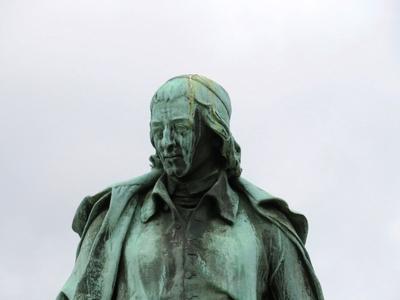 Vodnik szlovén költõ ljubljanai szobra-stock-foto