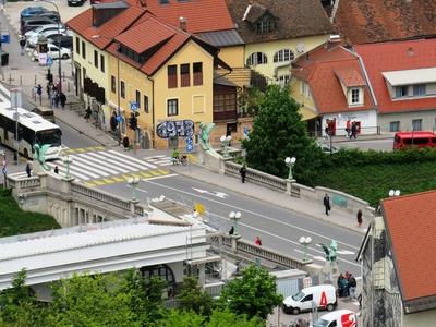 Ljubljana - Panoráma-stock-foto