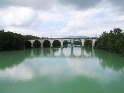 Isonzo folyó-stock-foto