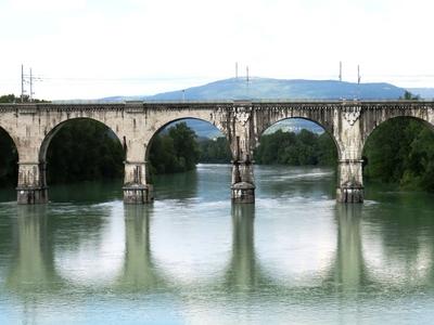 Isonzo folyó-stock-foto
