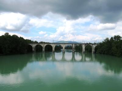 Isonzo folyó-stock-foto